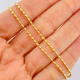 Military Chain 7.8gr / 23.8in / +3 18K Gold $