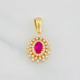 Pendant Destello 2.4g / 3/4 in 18K Yellow Gold