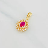 Pendant Destello 2.4g / 3/4 in 18K Yellow Gold
