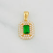 Pendant Halo Sparkle 2.15g / 3/4 in 18K Yellow Gold