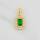 Pendant Halo Sparkle 2.15g / 3/4 in 18K Yellow Gold