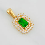 Pendant Halo Sparkle 2.15g / 3/4 in 18K Yellow Gold