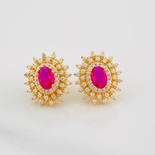 Stud Earrings Sparkle 4.2g / in / 12.74mm Yellow Gold 18K