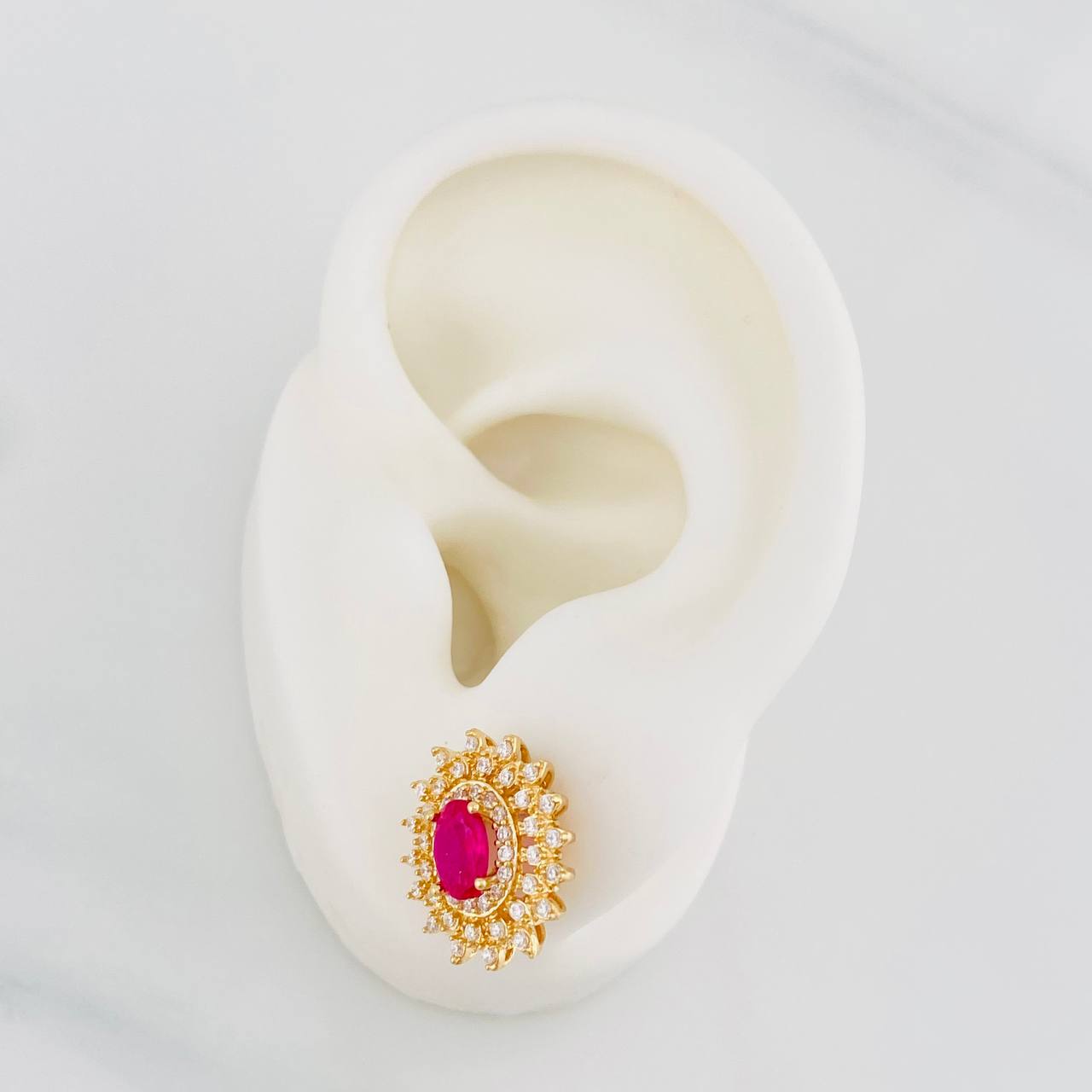 Stud Earrings Sparkle 4.2g / in / 12.74mm Yellow Gold 18K