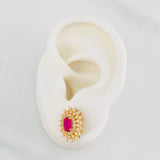 Stud Earrings Sparkle 4.2g / in / 12.74mm Yellow Gold 18K