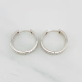 Hoop Earrings Screw 6.05g / 1 in White Gold 18K
