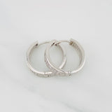 Hoop Earrings Screw 6.05g / 1 in White Gold 18K