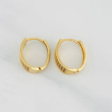Hoop Earrings Tokio 2.85g / 1/2 in Yellow Gold 18K