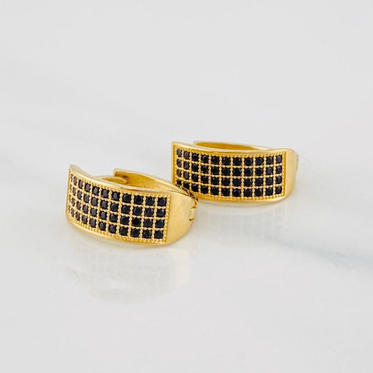 Hoop Earrings Tokio 2.85g / 1/2 in Yellow Gold 18K