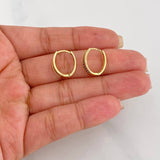 Hoop Earrings Tokio 2.85g / 1/2 in Yellow Gold 18K
