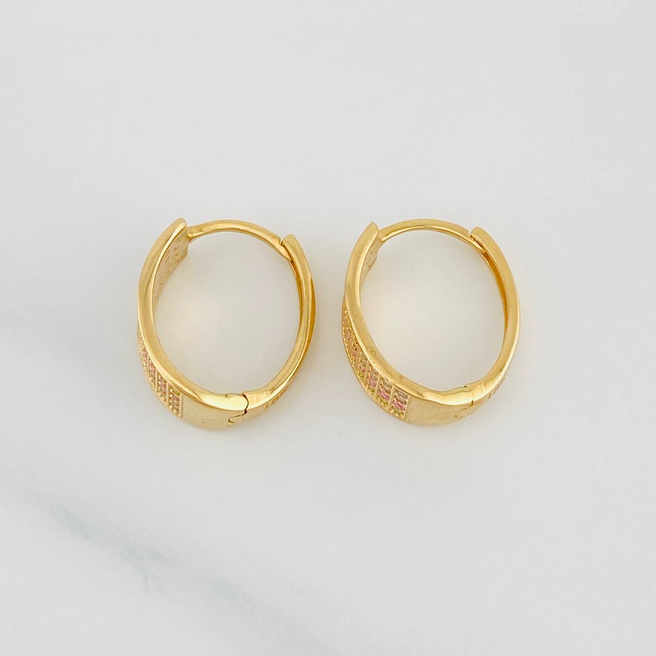 Hoop Earrings Tokio 2.85g / 1/2 in 18K Yellow Gold