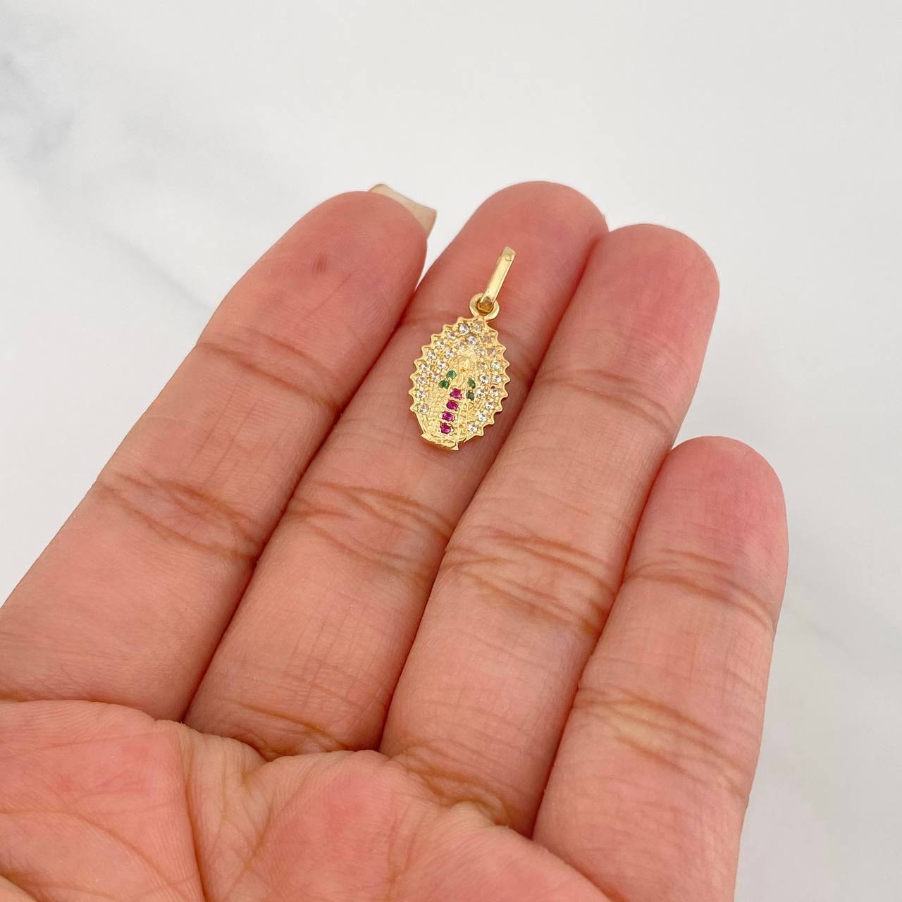 Pendant Virgin Guadalupe 1.4g / 1 in Yellow Gold 18K