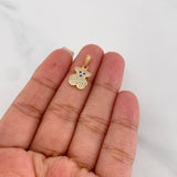 Pendant Bear Ts 1.4g / 3/4 in Yellow Gold 18K
