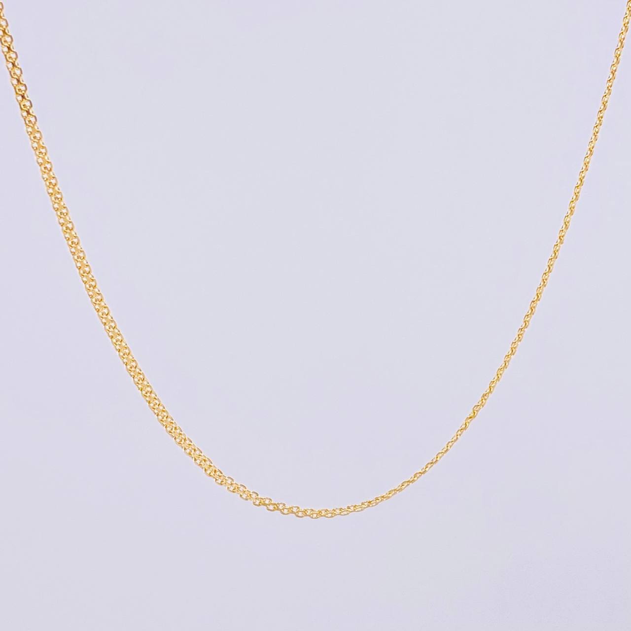 Cadena China 4.05g / 24 in / 1.7mm Oro Amarillo 18K