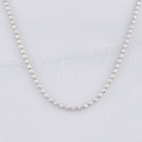 Cadena Militar Diamantada 8.35g / 24 in / 1.7mm Oro Blanco 18K