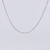 Cadena Militar Diamantada 8.35g / 24 in / 1.7mm Oro Blanco 18K
