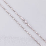 Cadena Militar Diamantada 8.35g / 24 in / 1.7mm Oro Blanco 18K