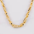 Rustic Chain Three-Dimensional Cylinders 54.3g / 26 in / 5.6mm Yellow Gold 18K