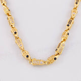 Rustic Chain Three-Dimensional Cylinders 54.3g / 26 in / 5.6mm Yellow Gold 18K