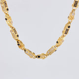 Rustic Chain Three-Dimensional Cylinders 54.3g / 26 in / 5.6mm Yellow Gold 18K