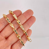 Rustic Chain Three-Dimensional Cylinders 54.3g / 26 in / 5.6mm Yellow Gold 18K