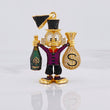 Pendant Duck Money Bag 31.75g / 2 1/2 in Two-Tone Black Yellow Gold 18K