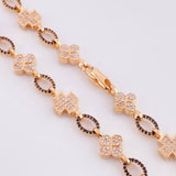 Cadena Rustico Cruz Trebol 51.65g / 28 1/4 in / 8.9mm Oro Rosa 18K