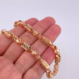 Cadena Rustico Barra 59.35g / 27 1/2 in / 5.9mm Oro Rosa 18K