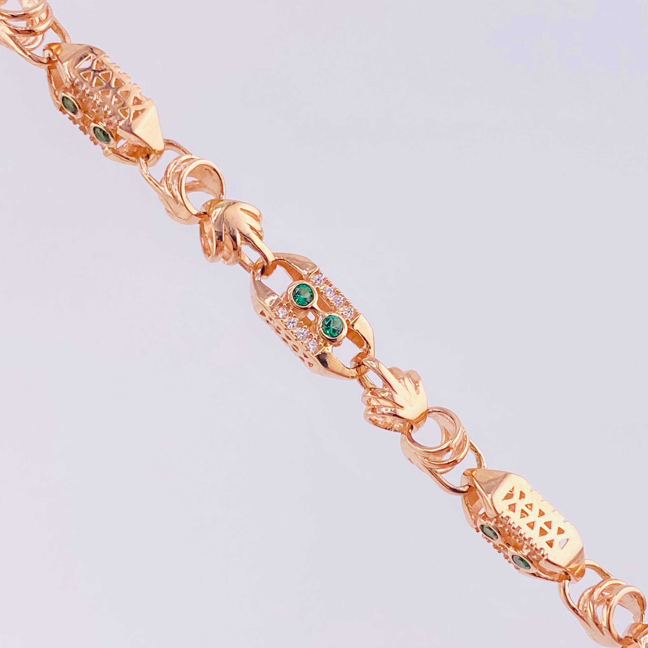 Cadena Rustico Barra 59.35g / 27 1/2 in / 5.9mm Oro Rosa 18K