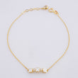 Classic Link Bracelet Clover 1.8g / 7 3/4 in / 0.6mm Yellow Gold 18K