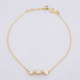 Classic Link Bracelet Clover 1.8g / 7 3/4 in / 0.6mm Yellow Gold 18K