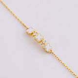 Classic Link Bracelet Clover 1.75g / 7 3/4 in / 0.6mm 18K Yellow Gold