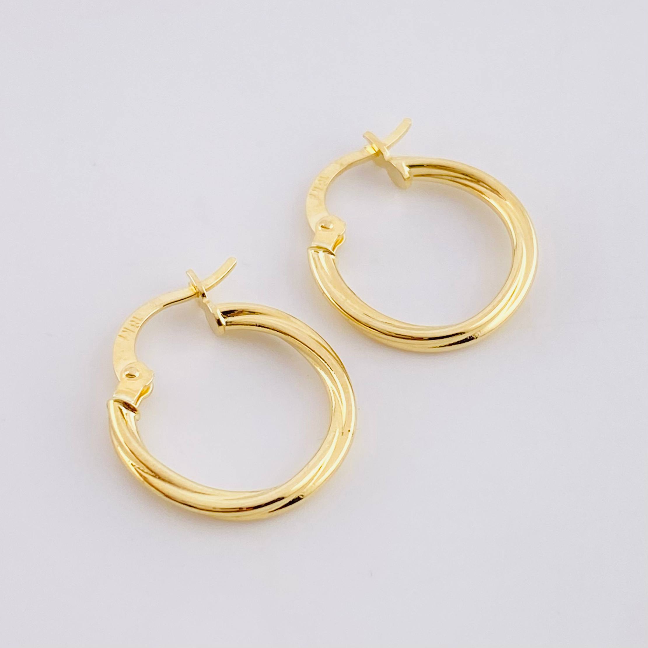 Candongas Arielle 1.2g / 1.9cm Oro Amarillo 18K