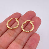 Candongas Maribel 1.25g / 3/4 in Oro Amarillo 18K