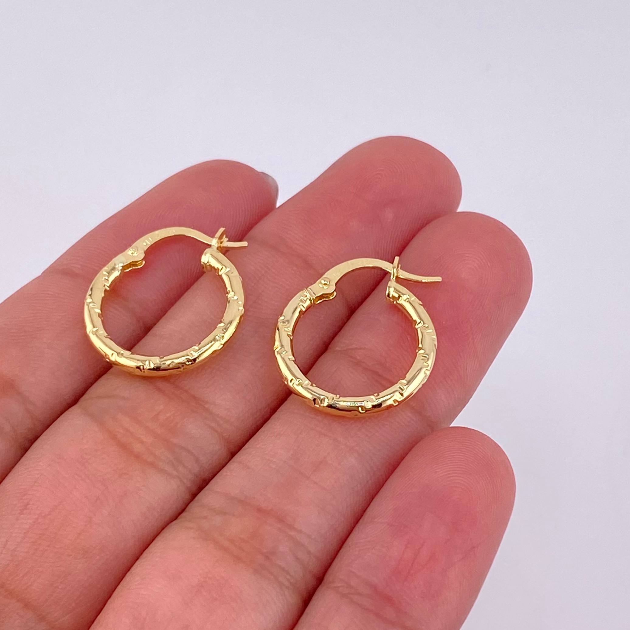 Candongas Maribel 1.3g / 3/4 in Oro Amarillo 18K