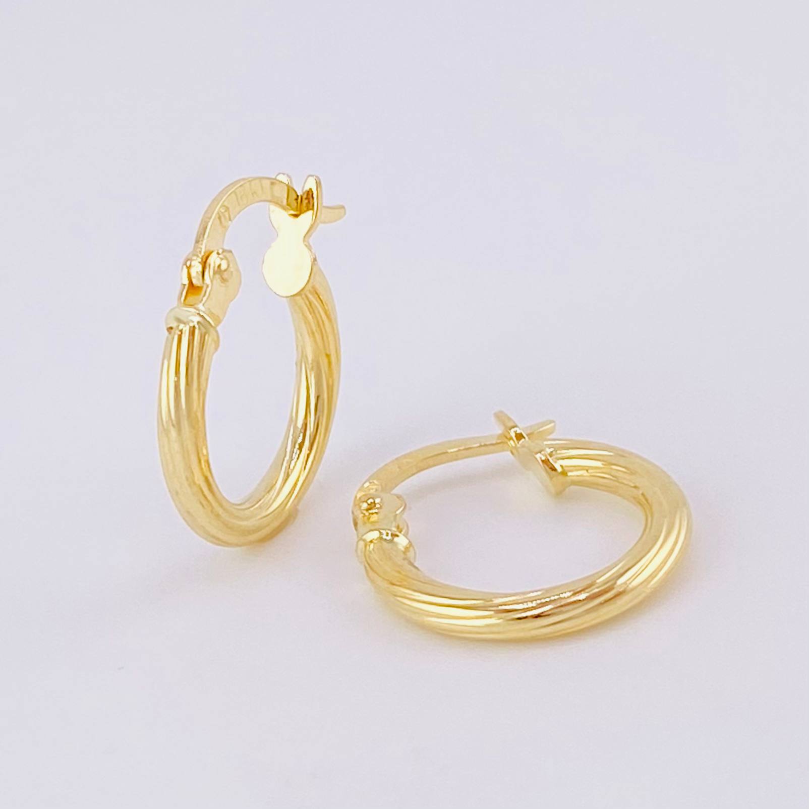 Candongas Arielle 1.1g / 1/2 in Oro Amarillo 18K