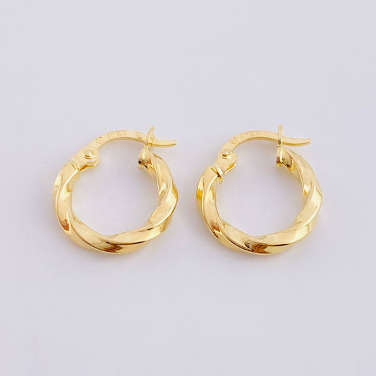 Hoop Earrings Bridget 1.05g / 3/4 in Yellow Gold 18K