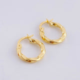 Candongas Bridget 1.05g / 3/4 in Oro Amarillo 18K
