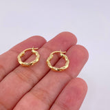 Candongas Bridget 1.05g / 3/4 in Oro Amarillo 18K