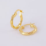 Candongas Bridget 1.05g / 3/4 in Oro Amarillo 18K