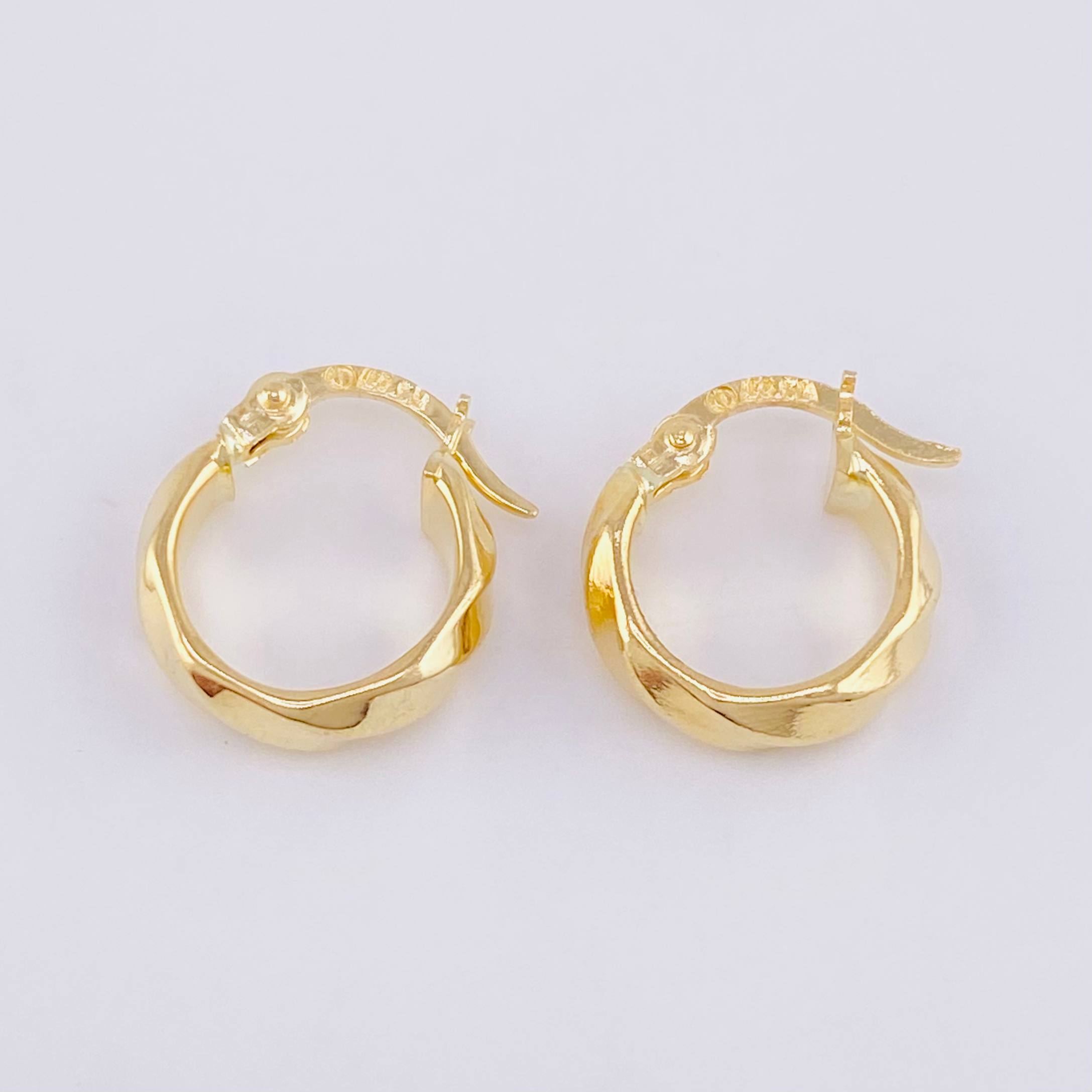 Candongas Nia 1.35g / 1.5cm Oro Amarillo 18K