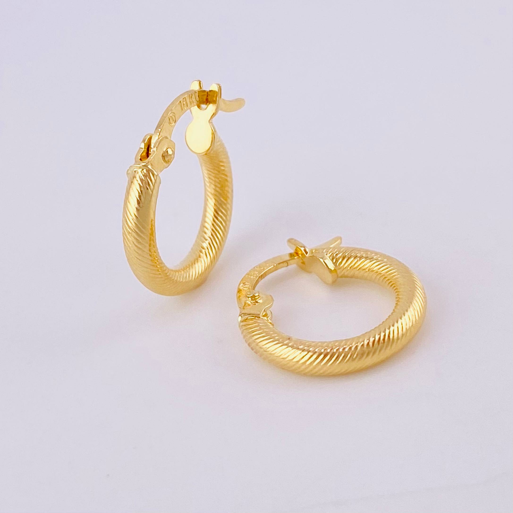 Candongas Zion 1g / 1/2 in Oro Amarillo 18K