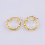 Candongas Burbuja 1g / 1/2 in Oro Amarillo 18K