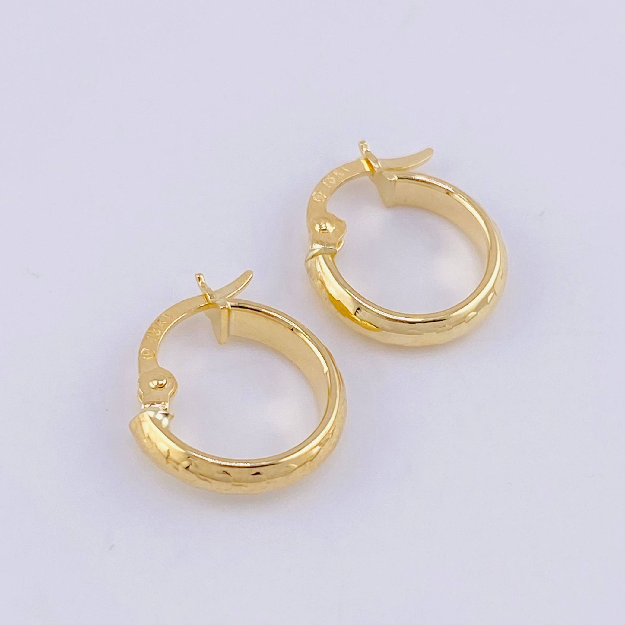 Candongas Burbuja 0.95g / 1/2 in Oro Amarillo 18K