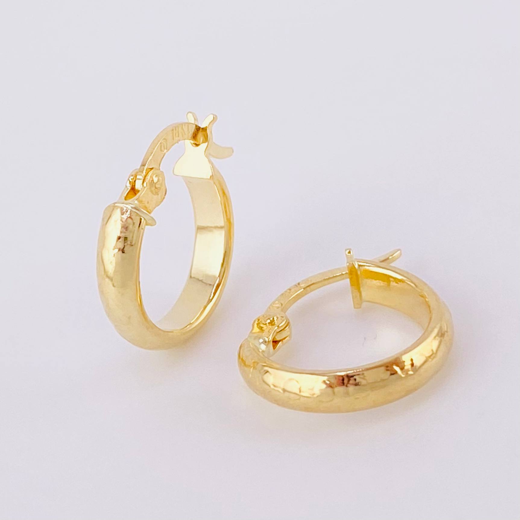 Candongas Burbuja 1g / 1/2 in Oro Amarillo 18K