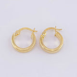 Candongas Fabi 1.2g / 1/2 in Oro Amarillo 18K