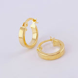 Hoop Earrings Fabi 1.3g / 1/2 in Yellow Gold 18K