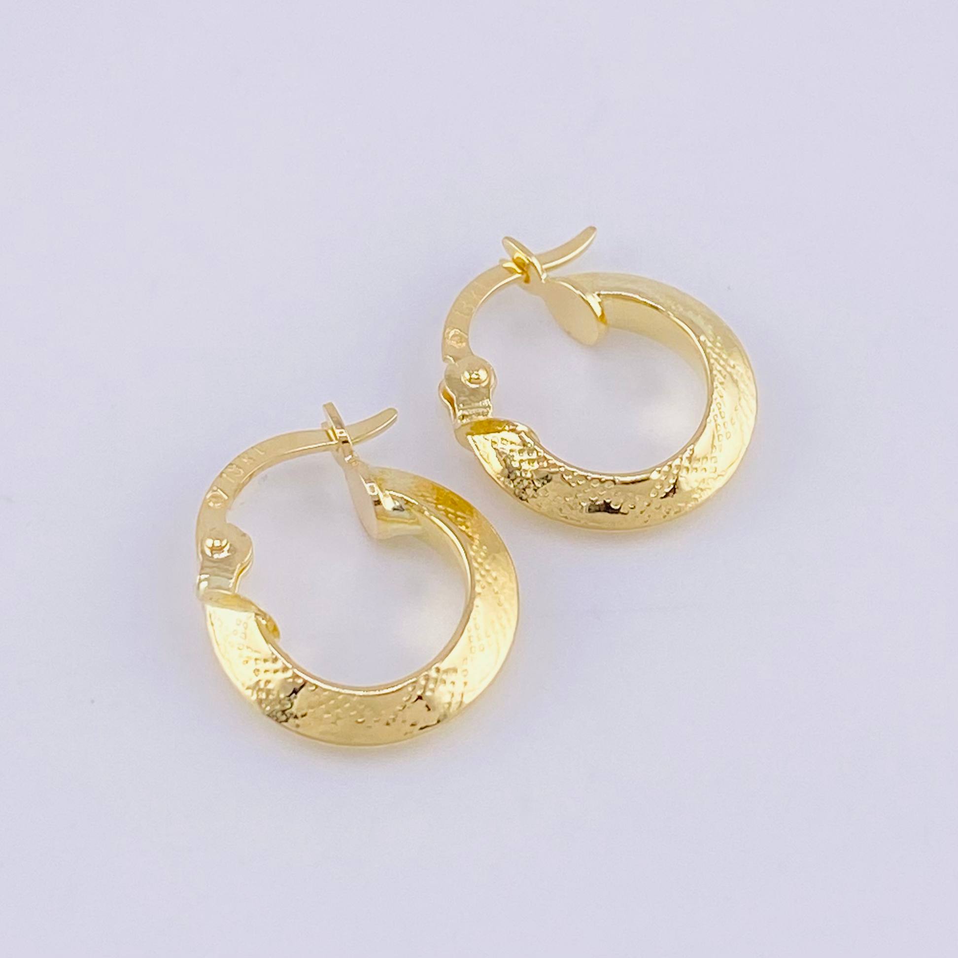 Candongas Ciri 1.3g / 1.5cm Oro Amarillo 18K