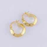 Candongas Ciri 1.3g / 1.5cm Oro Amarillo 18K