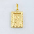 Dije Placa Doble Faz 1.7gr / 1 1/4 in / Oro Amarillo 18K ©